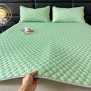 DecorBites™ Cool Latex Filled Bed Sheet Set with Ice Silk Cooling Mat & Pillowcases