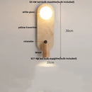 DecorBites™ Copper LED Wall Lamp: Modern Nordic Style Mirror Light with Travertine Switch