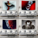 DecorBites™ Halloween Psychedelic Tapestry Curtains for Horror Movie Home Decoration