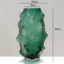 DecorBites™ Green Sea Cucumber Glass Vase Terrarium for Home Decoration