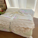 DecorBites™ Lace Romantic Comforter Set - Full Twin Double Size Bed Linens