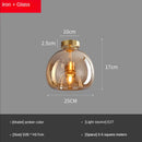 DecorBites™ Glass Ball LED Ceiling Light: Modern Living Room Lighting for Aisle, Bedroom, Kitchen
