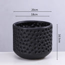 DecorBites™ Gold Ceramic Flower Pot Succulent Vase Terrarium Plant Pots for Home Balcony Decor
