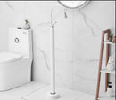 DecorBites™ Black Brass Floor Standing Bathtub Faucet with Long Water Drop Design