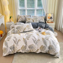 DecorBites™ Cotton Single Duvet Cover - Skin Friendly Quilt Cover for Single King Bed