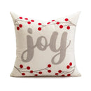 Embroidered red snowman cartoon christmas pillow covers living room