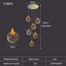 DecorBites™ Crystal LED Stair Slinglight for Nordic Living Room, Villa, and Restaurant