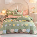 DecorBites™ Cotton Thickened Bedding Set - Single/Double Size, High Quality, Warm & Soft.