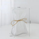 DecorBites™ Clear Glass Vase Irregularly Folded Handicraft Ornaments Hydroponic Flower Vases