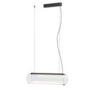 DecorBites™ Clear Glass Cylinder Chandelier - Modern Decorative Indoor Suspension Lamp