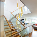 DecorBites™ Elegant LED Ring Chandelier for Living Room Bedroom Kitchen Staircase Lighting