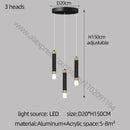DecorBites™ LED Chandelier: Modern Nordic Acrylic Luxury Lighting for Home Decor