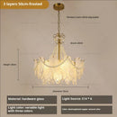 French modern gold and green crystal chandelier dining room light