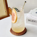 DecorBites™ Glass Coffee Cup Set 500ml - Retro Transparent Tea Drink Mug - Drinkware Collection
