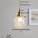 DecorBites™ Clear Glass LED Pendant Lamp for Dining Coffee Restaurantr Aisle - Modern Nordic Design