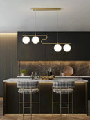 DecorBites™ Glass Ball LED Chandeliers for Home Dining Kitchen Office Decor Lighting