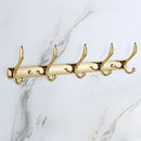 DecorBites™ Gold Bathroom Hardware Set: Towel Rack, Shelf, Paper Holder, Towel Holder, Toilet Brush Holder