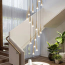 DecorBites™ Crystal LED Staircase Chandelier: Luxury Long Stair Lighting Fixture