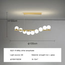 DecorBites™ Glass Ball G9 LED Chandelier for Dining Room, Kitchen, Office & Front Desk