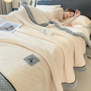 DecorBites™ Cozy Cotton Velvet Plush Blanket: Luxuriously Soft and Warm Light Blanket