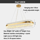 DecorBites™ Crystal LED Ring Chandelier | Modern Pendant Light Fixture