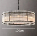 DecorBites™ Gold Double Layer Ring Crystal Pendant Light for Bedroom Dining Living Room