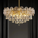 DecorBites™ Lotus Crystal Chandelier: Modern Luxury Lighting for Home, Restaurant, Hotel