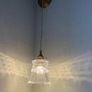 DecorBites™ Clear Glass LED Wall Lamp Pull Chain Switch Modern Luxury Home Decor