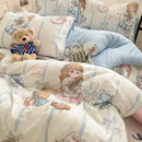 DecorBites™ Cozy Cartoon Printed Cotton Comforter Set for Adults
