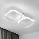 DecorBites™ Acrylic LED Ceiling Lamp: Modern Nordic Chandelier for Living Dining Room & Aisle