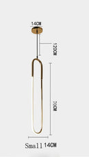 DecorBites™ LED U-shaped Bar Chandelier for Dining Living Bedroom - Nordic Minimalist Style