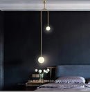 DecorBites™ Gold Glass Ball Pendant - Modern Hanging Lamp for Living Room Bedroom