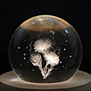 Galaxy crystal ball music box bedroom rotating wooden light glow