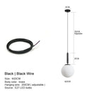 DecorBites™ Glass Ball LED Pendant Chandelier for Bedroom Dining Room Kitchen Island