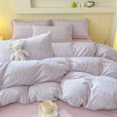 DecorBites™ Jacquard Double-Layer Yarn Fitted Sheet Set - Cloud Touch Soft Skin-Friendly Bedroom Decor