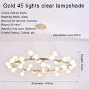 DecorBites™ Gold LED Chandelier, Modern Pendant Light for Living Room, Kitchen, Bedroom, Dining Room