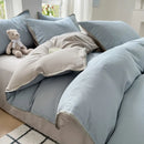 DecorBites™ Cotton Edge Embroidery Bedding Set for Autumn/Winter