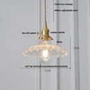 DecorBites™ Clear Glass Knob Switch LED Pendant Light Fixture: Modern Nordic Hanging Chandelier