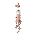 Butterfly Bird Wind Chimes Outdoor Hanging Creative Shape Metal Windchime Crisp Sound Tube Wind Chime Pendant Garden Ornament