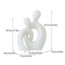 DecorBites™ Couple Love Sculpture Modern Nordic Abstract Ceramic Figurine Home Decor