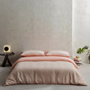 DecorBites™ 100% Cotton Foam Yarn Bedding Set with Solid Color Jacquard Design