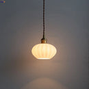 DecorBites™ Copper White Glass LED Pendant Lamp for Modern Living Room Decor