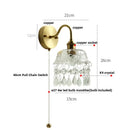 DecorBites™ Conch Copper LED Wall Light Fixture with Pull Chain Switch