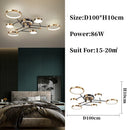 DecorBites™ Gold/Black Pendant Light Chandelier for Living Room Dining Bedroom - Modern Nordic Ceiling Lamps