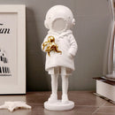 DecorBites™ Diver Girl Resin Statue Banksy Deep Sculpture Street Art Ornament Figurine