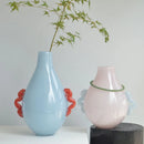 DecorBites™ Glass Geometric Flower Vase Home Decor Art Bottle Floral Arrangement Accessory