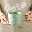 DecorBites™ 400ml Ceramic Coffee Mug with Round Handle, Home Drinking Cup