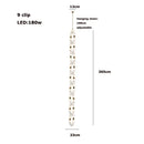 DecorBites™ Crystal Gold Chain Chandelier Ceiling Lamp for Home Décor
