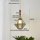 DecorBites™ Glass LED Pendant Lamp: Handmade Japanese Style Adjustable Hanging Light Fixtures