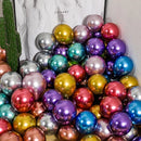 5" Chrome Golden Balloons for Wedding Party Decor by DecorBites™ - Pack of 10